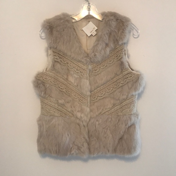 White Rabbit Fur Vest - Picture 1 of 4